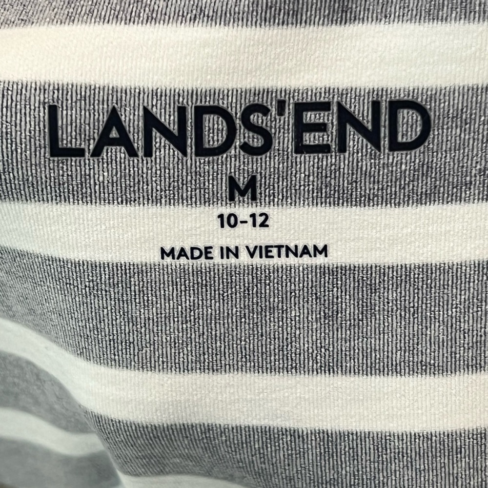 Lands End women's Nautical striped Navy/white Swim Cover Up Dress Size M 10-12 - Picture 10 of 12